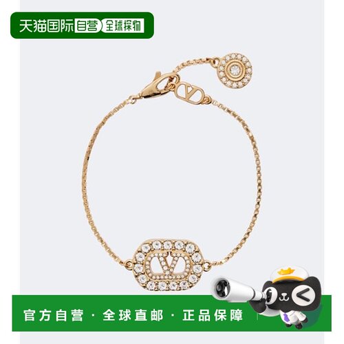 香港直邮valentino 华伦天奴 女士 VLogo Swarovski®-embellished