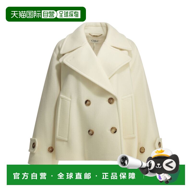 1h可退 香港直邮Chloe 蔻依 女士 短款大衣 CH25AMA96952西装