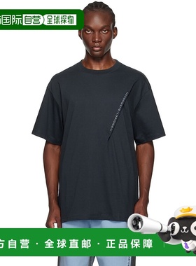 1h可退 香港直邮Y PROJECT 男士 黑色 Pinched Logo T 恤 204TS00