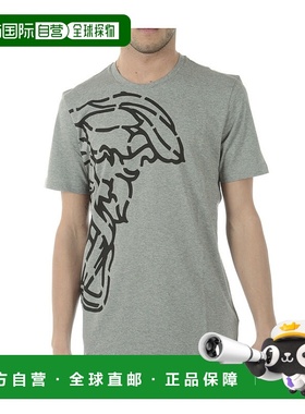 香港直邮Versace 印花T恤 V800683SVJ00359GRIGIO范思哲短袖