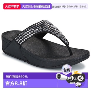 欧洲直邮FITFLOP  女鞋 秋冬2025 人字拖 LULU MAXI CRYSTAL凉鞋