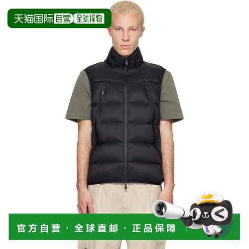 1h可退 香港直邮Moncler 盟可睐 男士 黑色 Reticone 羽绒马甲 L2
