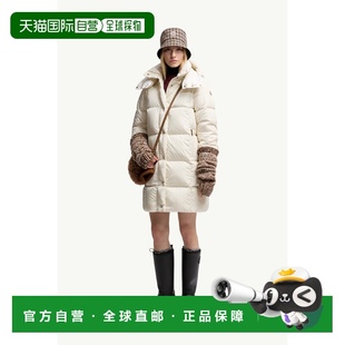 欧洲直邮MONCLER (2025) 方形绗缝连帽长款羽绒服 Little可拆卸