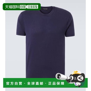 汤姆 福特 男士 1h可退 blue蓝色 Ford 针织T恤 舒适 香港直邮Tom