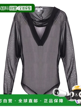 1h可退 香港直邮Alaia 女士 连帽连体衣 AA9B0371K053A black黑色