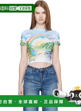 1h可退 香港直邮Casablanca 女士 多色 Cropped Baby T 恤 WSP26J