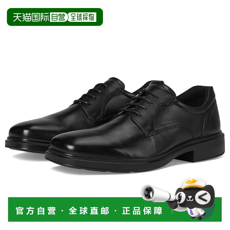香港直邮ecco 爱步 男士 Helsinki 2.0 扁平头绑带休闲皮鞋男鞋