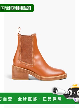 1h可退 香港直邮Chloe 蔻依 女士 皮质切尔西靴 CHC22A685AFW