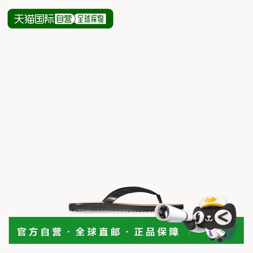 自营欧洲直邮THE ROW City女士黑色/棕色皮革人字拖凉鞋拖鞋