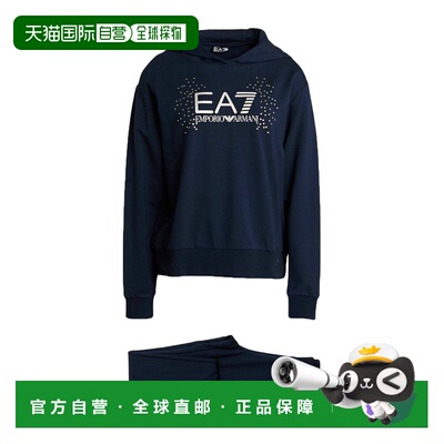 香港直邮Ea7 女士 Tracksuits 运动装 blue蓝色 舒适时尚运动套装