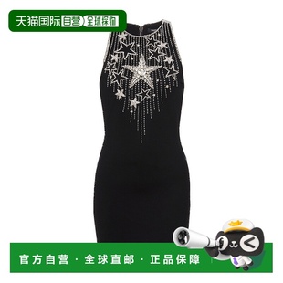 香港直邮Balmain 饰连衣裙 巴尔曼 流星装 CF1R4001PC 女士 1h可退