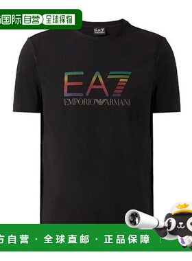 香港直邮Emporio Armani 黑色EA7短袖T恤 3ZPT41PJ18Z阿玛尼