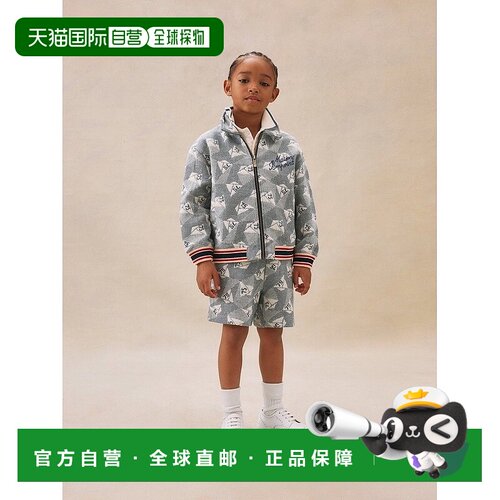 自营欧洲直邮Bonpoint小樱桃 Edel提花绒布中裤短裤