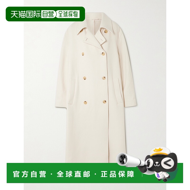 toteme 女士 Shield 宽松款双排扣羊毛混纺大衣 261WRO02