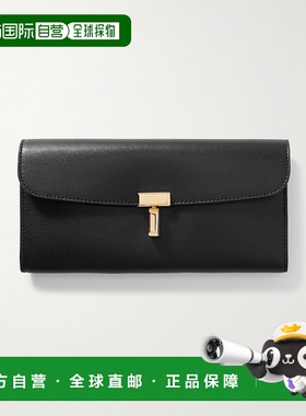 1h可退 香港直邮TOTÊME 女士 T-Lock 皮革钱包 251WAM0041LE0025