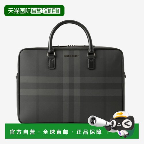 自营欧洲直邮BURBERRY博柏利男包公文包拉链开合手提包