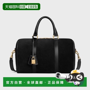 自营1h可退 欧洲直邮Celine赛琳女士黑色VELVET小牛皮可拆卸旅行