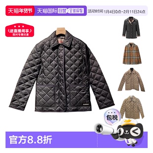 自营BURBERRY博柏利舒适日常单排扣翻领棉服外套新年礼物