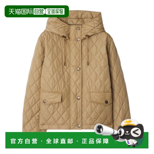 1h可退 香港直邮BURBERRY 女士西服 81131161 CO 花色 绗缝连帽夹