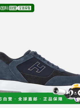 自营欧洲直邮Hogan Interactive蓝色运动鞋经典