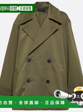 香港直邮NILI LOTAN 女士 Cade 棉质斜纹布风衣 green绿色 舒适时