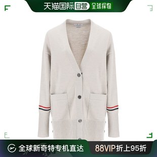 Browne 女士Thom browne 香港直邮Thom 长款 初剪羊毛针织开衫