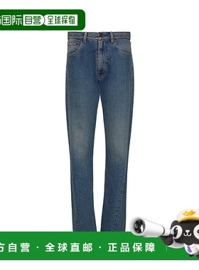 香港直邮Maison Margiela 牛仔裤卷边直筒裤 S50LA0232S30561