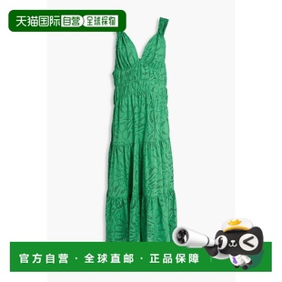 连衣裙 香港直邮FARM 层叠英格兰刺绣棉质长款 女士 321883GRE RIO