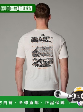 自营欧洲直邮北面男士 Foundation Mountain Faces T恤TheNorthFa
