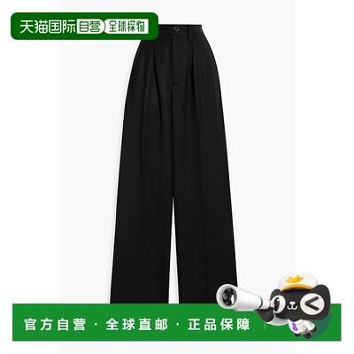 1h可退 香港直邮ANINE BING 女士 Lou 羊毛/斜纹布阔腿裤 A033269