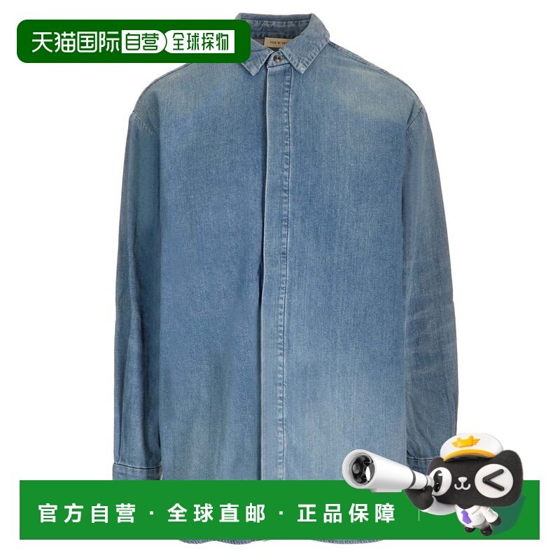 1h可退 香港直邮essentials fear of god 男士 复古黑色牛仔布衬,男装,衬衫,淘宝优惠券,粉丝福利购,淘宝优惠卷