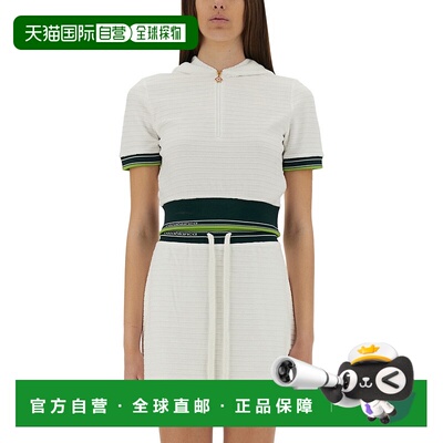 香港直邮Casablanca 女士 短款网球衬衫 WS25JTP35401WHITE