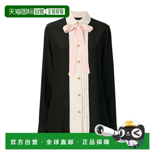 Gucci 系带纽扣衬衫 544892ZAAOG长袖 【付后1h可退】