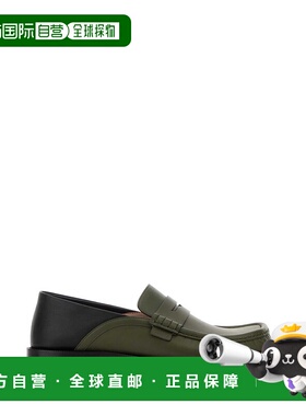 香港直邮LOEWE 罗意威 男士 Two-tone Campo Flap 皮质乐福鞋 M81