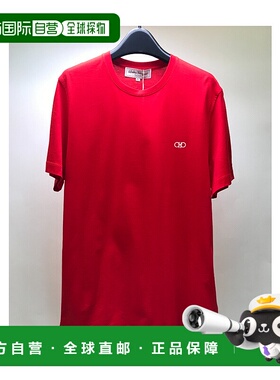 香港直邮Salvatore Ferragamo 徽标圆领T恤 121301短袖
