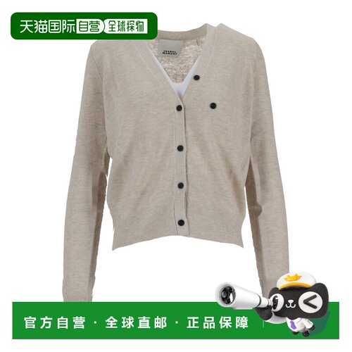 1h可退 香港直邮Isabel Marant 开衫针织衫 CA0100FBB1L05I长袖
