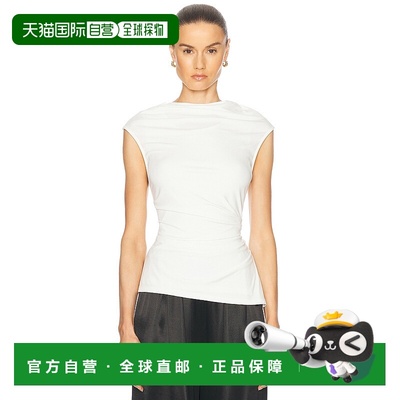 1h可退 香港直邮Simkhai 女士 Casmi 上衣 1252150J beige米色 舒