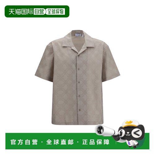 香港直邮off-white 男士 箭号交织图案衬衫 OMGG01QF26FAB0040