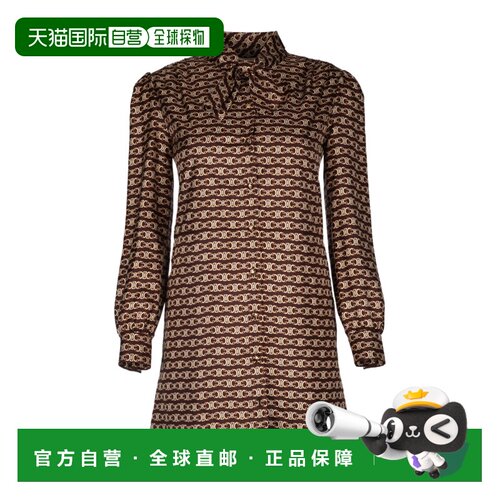 1h可退香港直邮Celine 长袖连衣裙 2R89O337Z.