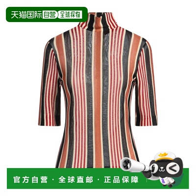 1h可退 香港直邮MISSONI 米索尼 女士 拉链毛衣 black黑色 舒适时