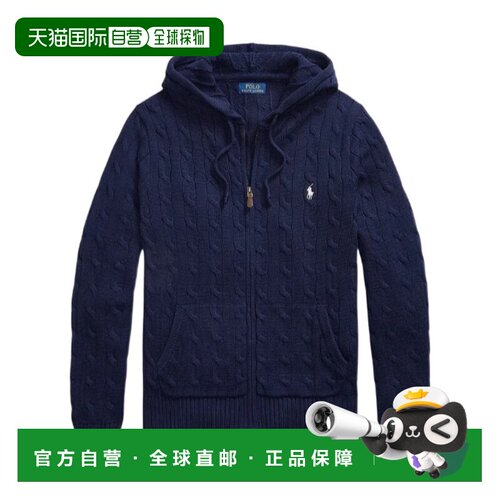 1h可退 Polo Ralph Lauren 长袖针织开衫 710B18057罗纹拉链