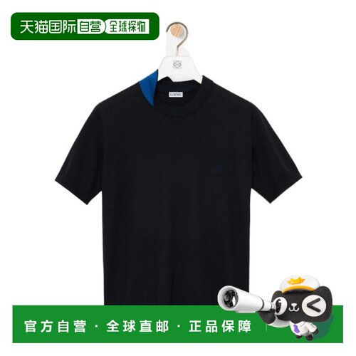 香港直邮LOEWE 女士T恤 S359Y55K801192 AW2026 蓝色 短袖针织上