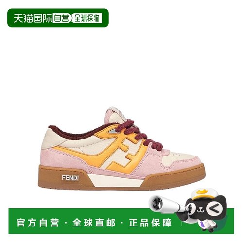 香港直邮FENDI 22FW Match徽标系带休闲运动鞋 Women厚底女鞋