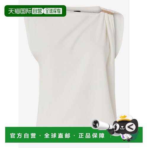 1h可退 香港直邮PINKO 女士T恤 106478A35DZ05 SS2026 白色 短袖