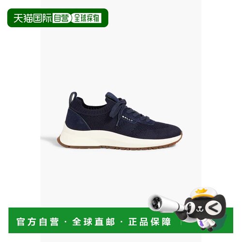 香港直邮Bally 巴利 女士 Darnell 山羊皮边弹性针织运动鞋 WK00C