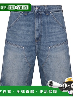 1h可退 香港直邮CARHARTT WIP 男士 蓝色棉质短裤 I03627201B7