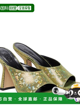 香港直邮BY FAR 女士 Zaya holographic 皮质凉鞋 003726