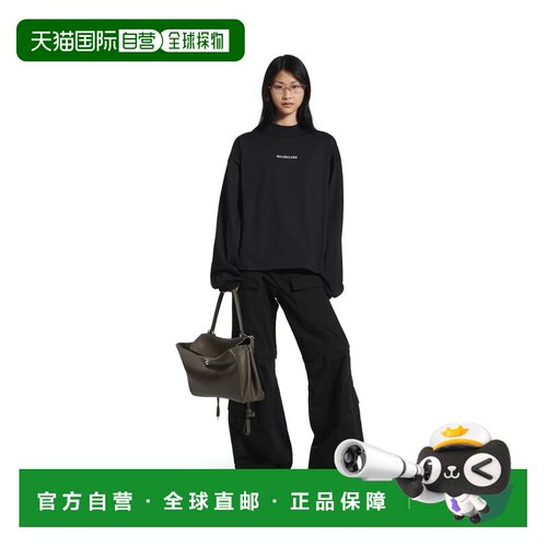 自营欧洲直邮Balenciaga巴黎世家 Balenciaga Back女士logo刺绣长