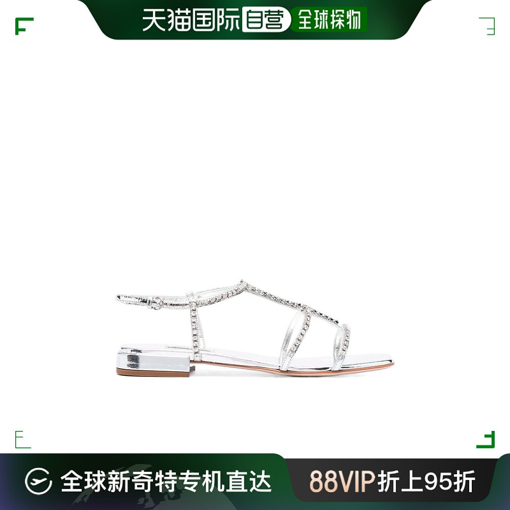 【99新未使用】香港直邮Miu Miu方头平底凉鞋 5X918D3L1NF010