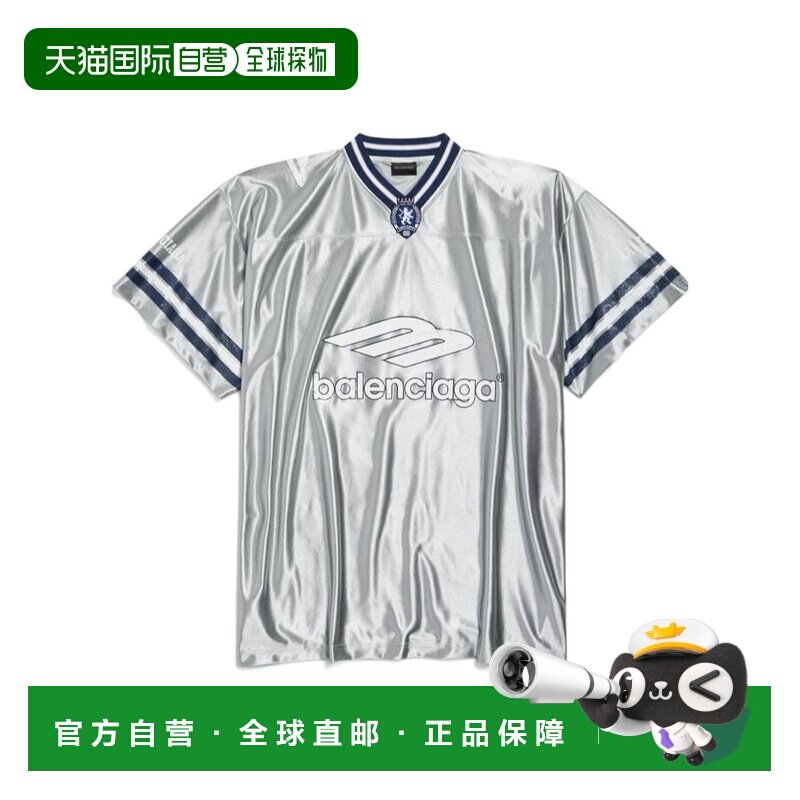 1h可退 Balenciaga 3b 足球 V 领 T 恤 857113TTVQ7短袖巴黎世家图片
